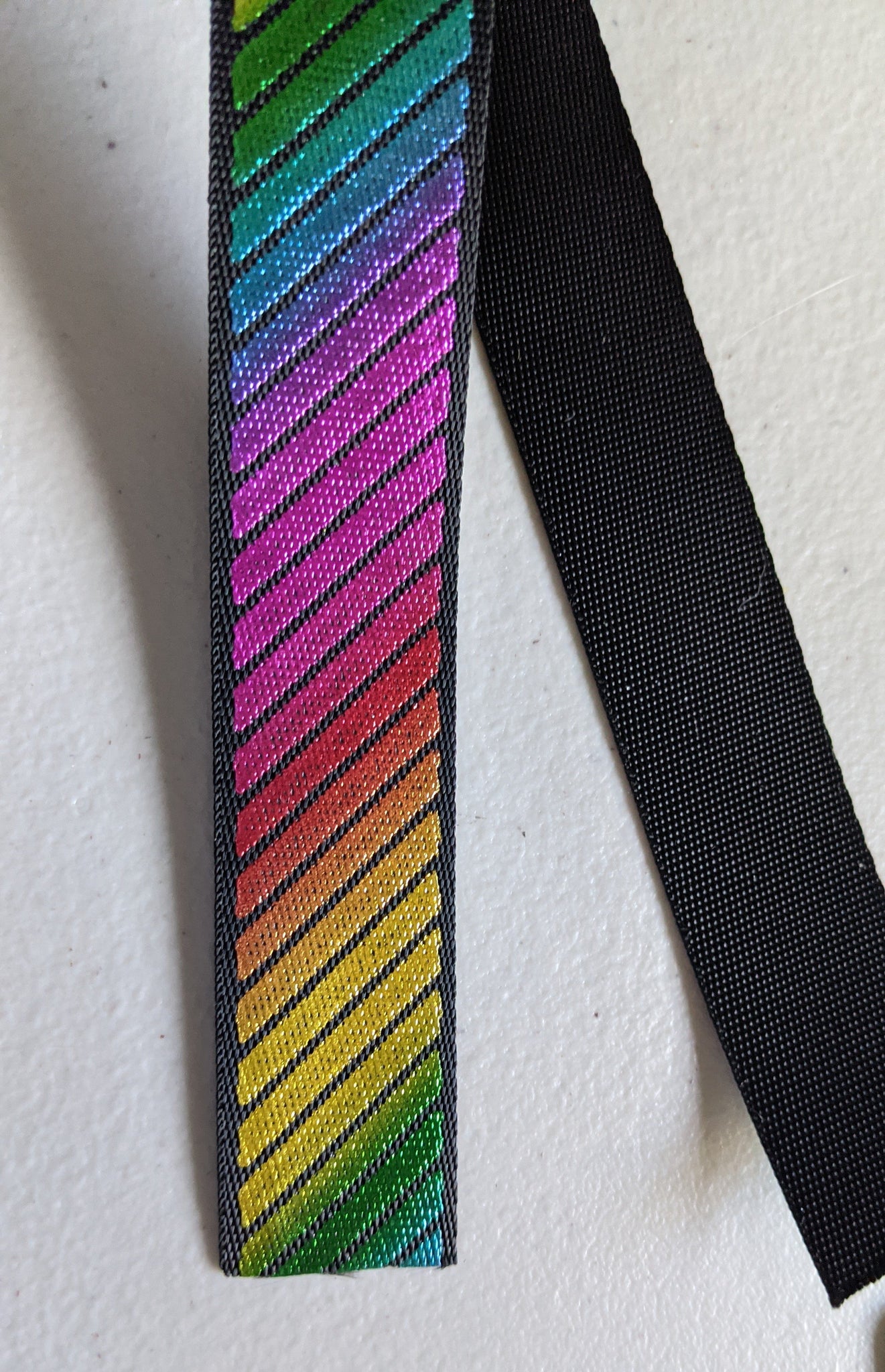 Rainbow Foil Webbing