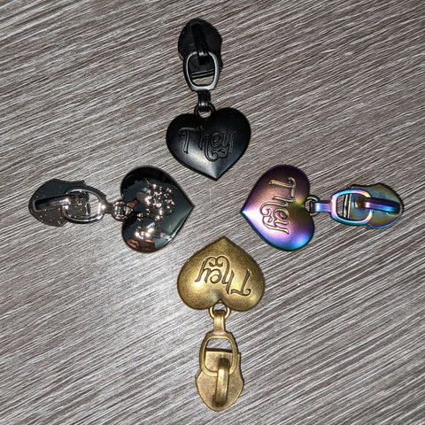 Transgender Pronoun #5 Zipper pull